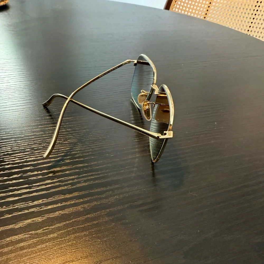 NWOT Prada Gold and Brown Sunglasses - Picture 5 of 6